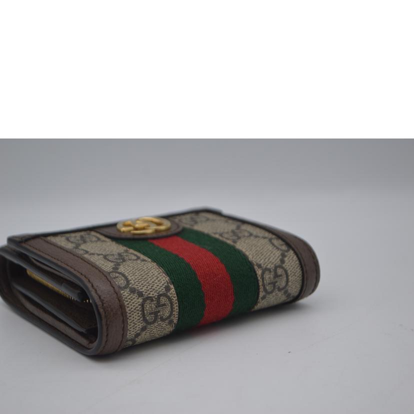 GUCCI グッチ/オフディアGGスプリームコンパクトレザーウォレット/598662//218*/Aランク/89