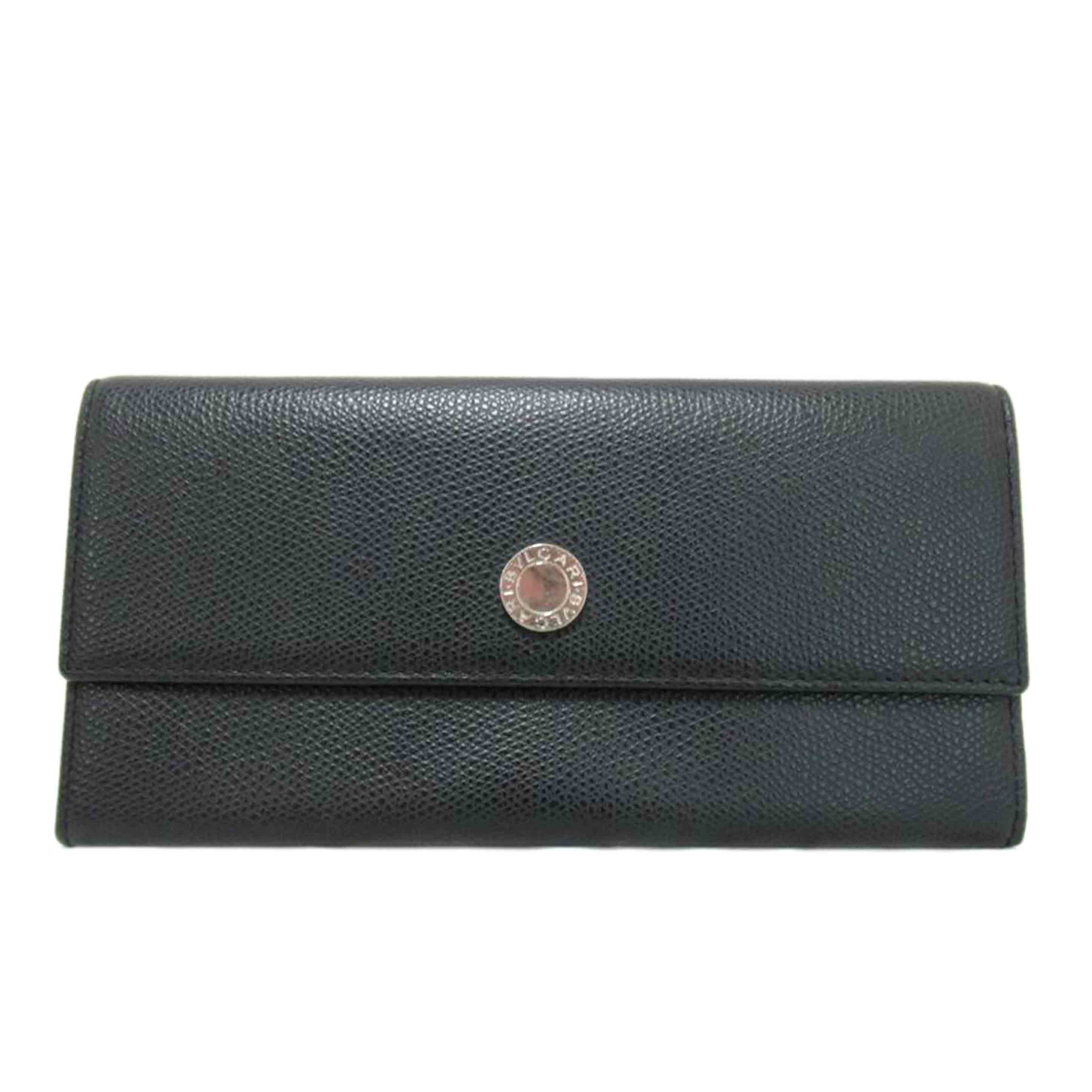 BVLGARI/二つ折り長財布/レザー//ABランク/63