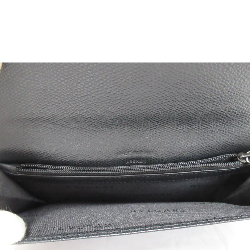 BVLGARI/二つ折り長財布/レザー//ABランク/63