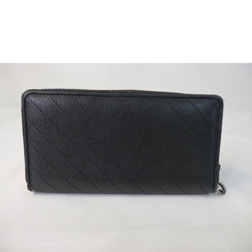 GUCCI グッチ/ブロンディ/ジップアラウンドウォレット/ラウンドファスナー長財布/黒/760312//218*/Bランク/84