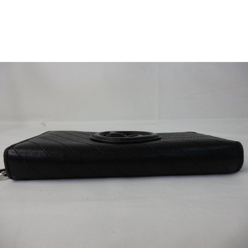 GUCCI グッチ/ブロンディ/ジップアラウンドウォレット/ラウンドファスナー長財布/黒/760312//218*/Bランク/84