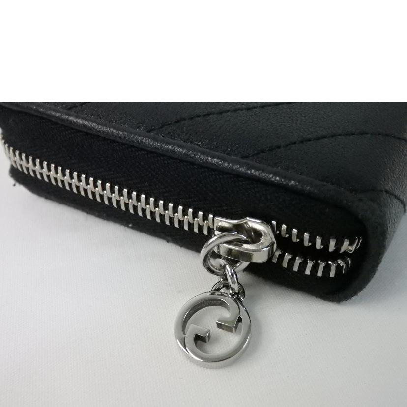 GUCCI グッチ/ブロンディ/ジップアラウンドウォレット/ラウンドファスナー長財布/黒/760312//218*/Bランク/84