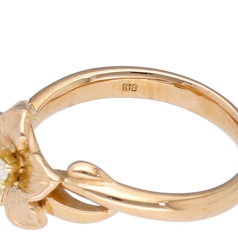 K18/K18 ダイヤリング0.05ct#10//Aランク/67