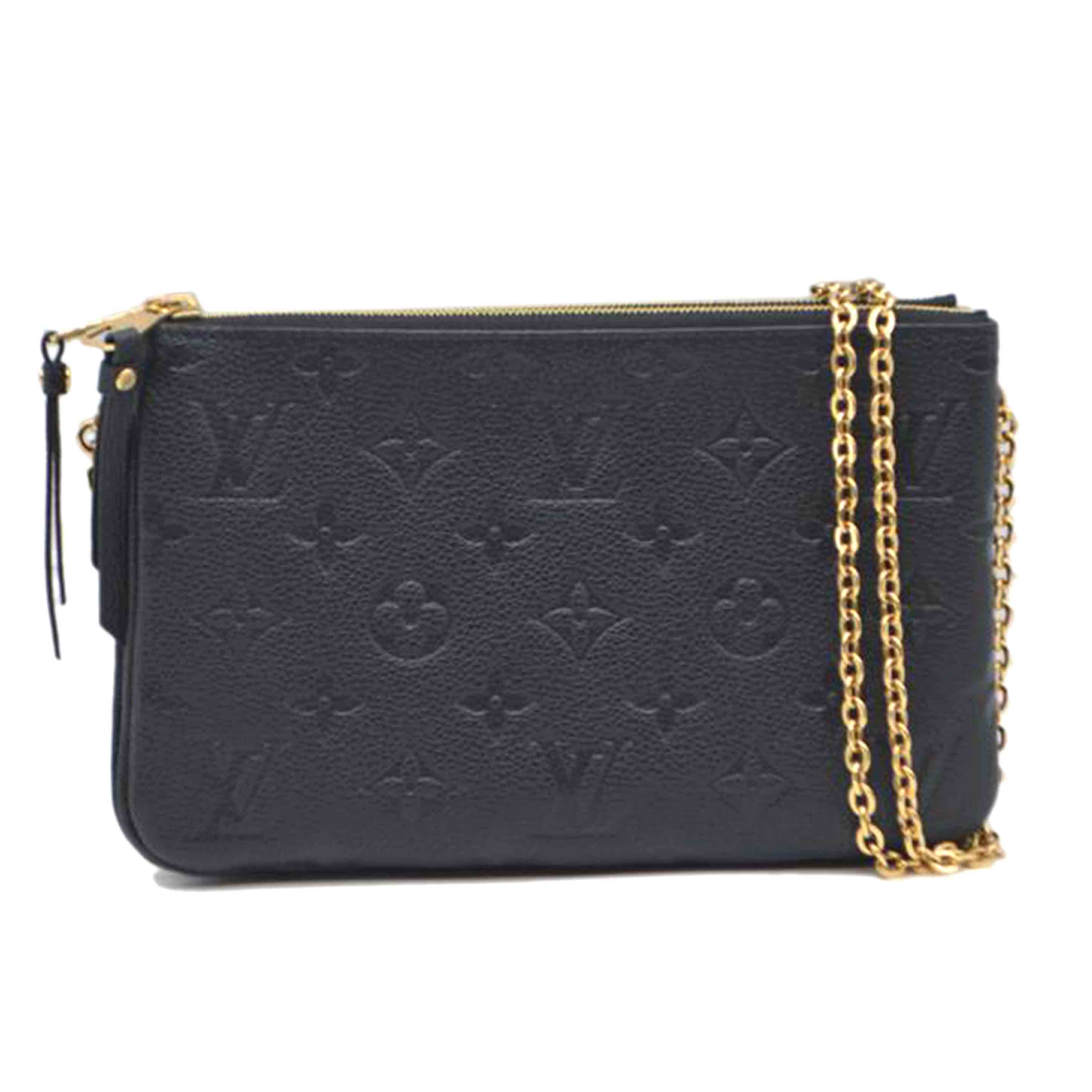 LV ルイヴィトン/ポシェット・ドゥーブルジップ/アンプラント/ノワール/M68568//GI0***/SAランク/89