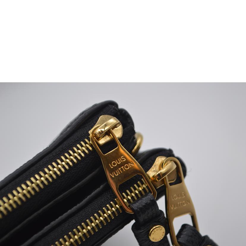 LV ルイヴィトン/ポシェット・ドゥーブルジップ/アンプラント/ノワール/M68568//GI0***/SAランク/89