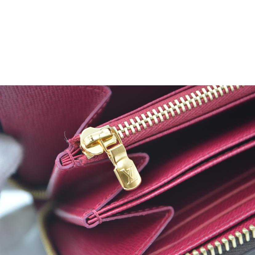 LV ルイヴィトン/ジッピー・ウォレット新型/モノグラム/フューシャ/M41895//RFI****/SAランク/89