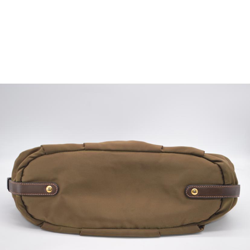 PRADA プラダ/ジャガードナイロン2wayレザーハンド/カーキ/BR4259//207/Bランク/89