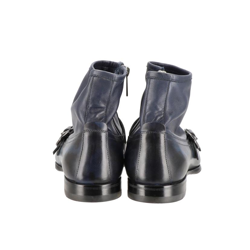 Santoni サントーニ/ダブルモンクショートブーツ/青迷彩柄/14498 50 F//Aランク/20