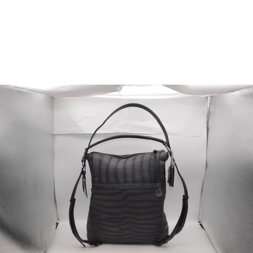 Pelley Lusso ペレリールッソ/ペレリールッソクロコマット2wayレザーショルダー//Sランク/89