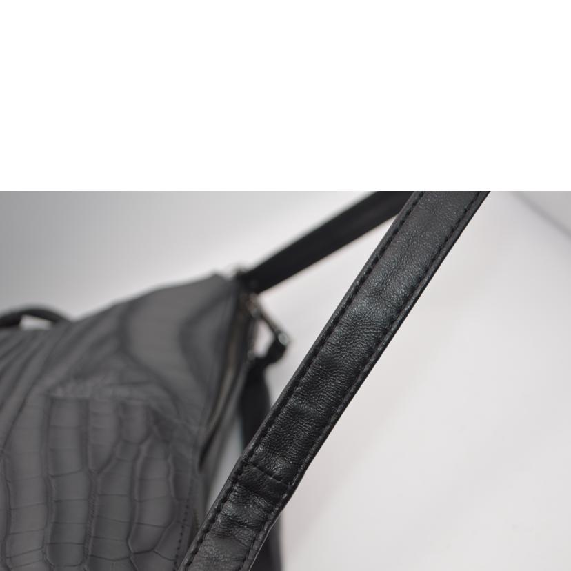 Pelley Lusso ペレリールッソ/ペレリールッソクロコマット2wayレザーショルダー//Sランク/89