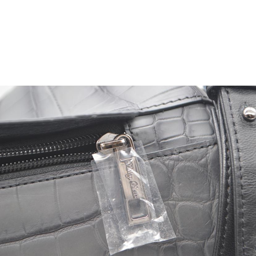 Pelley Lusso ペレリールッソ/ペレリールッソクロコマット2wayレザーショルダー//Sランク/89