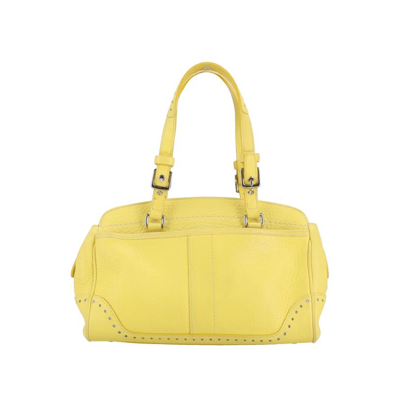 COACH コーチ/ペブルドレザーハンドバッグ/イエロー/5031//M04*/ABランク/18
