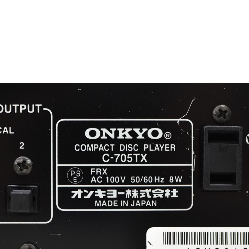 ONKYO オンキョー/CDプレーヤー/C-705TX//ABランク/75
