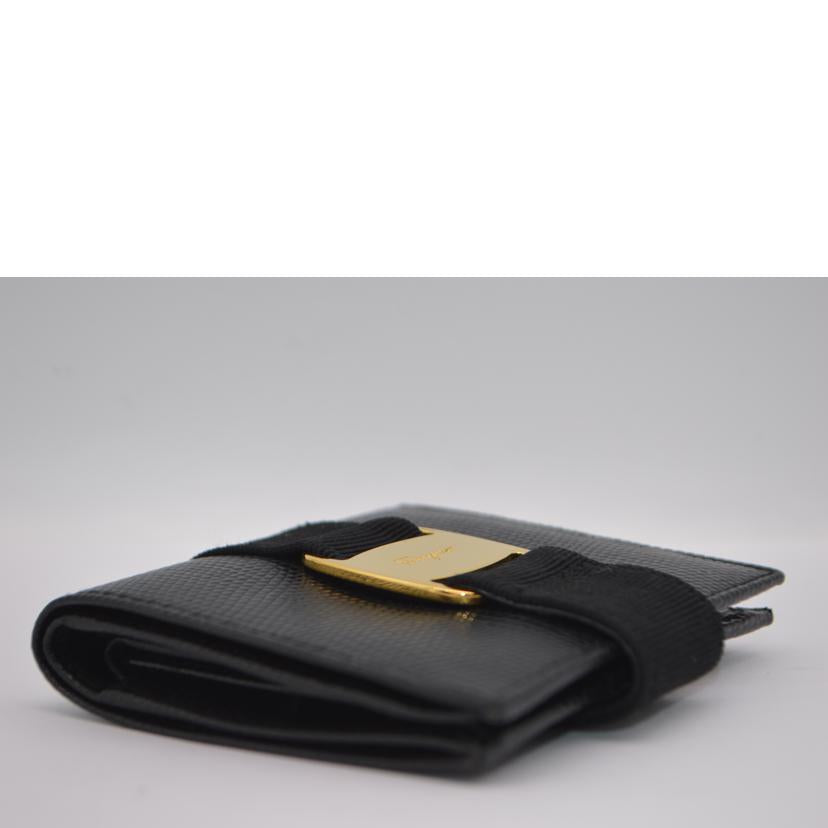 Ferragamo フェラガモ/ヴァラリザードコンパクトレザー財布/223053//ABランク/89