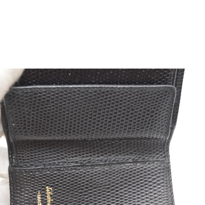 Ferragamo フェラガモ/ヴァラリザードコンパクトレザー財布/223053//ABランク/89