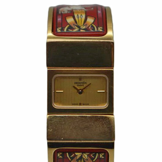 HERMES エルメス/ロケエルマイユバングルクォーツ/七宝焼き/L01.201//889***/Bランク/89