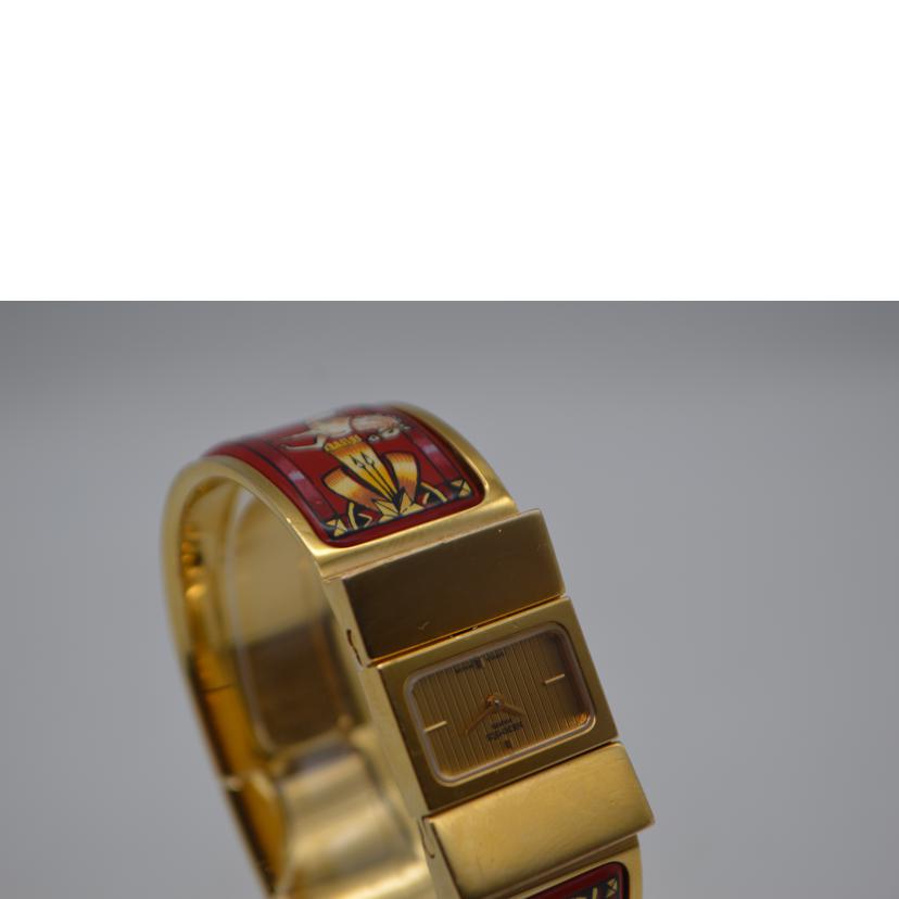 HERMES エルメス/ロケエルマイユバングルクォーツ/七宝焼き/L01.201//889***/Bランク/89