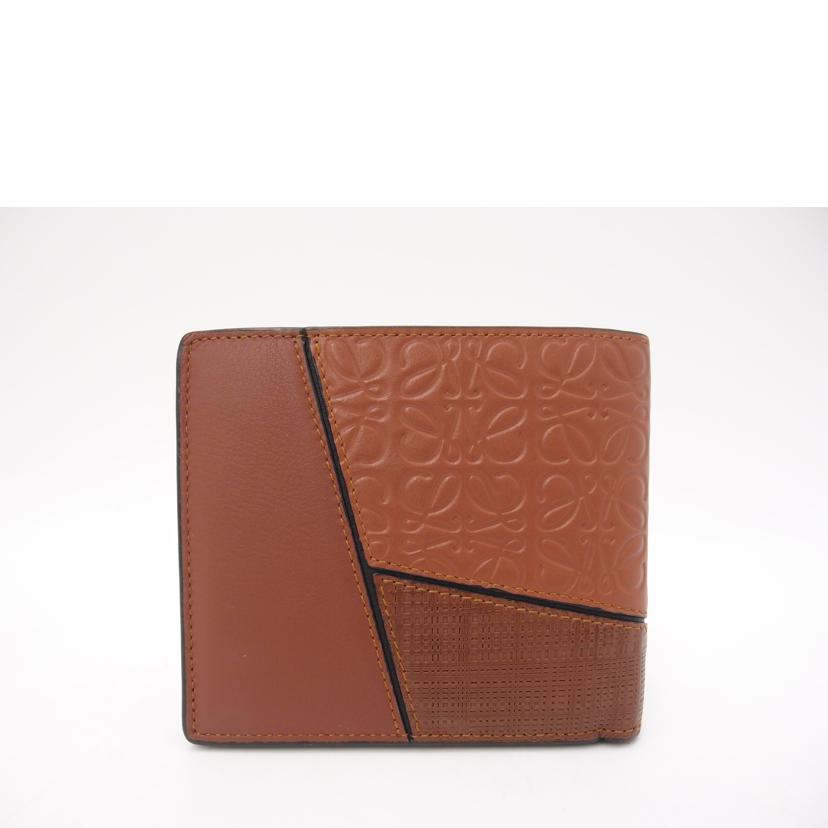 LOEWE ロエベ/パズル二つ折り札入れ/ブラウン//101***/Aランク/69