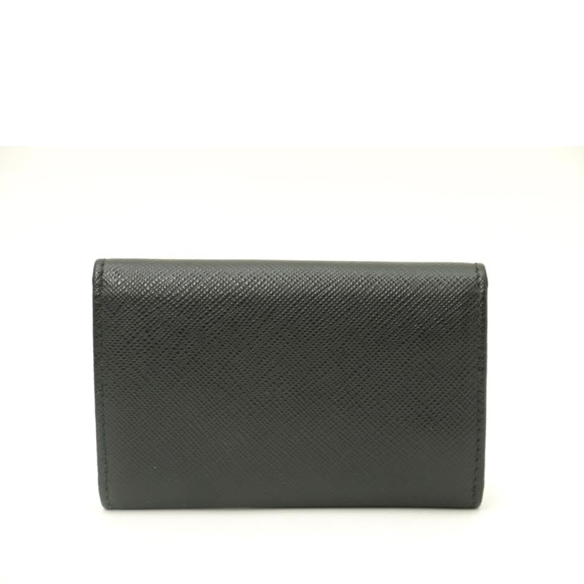 PRADA プラダ/キーリング付き4連キーケース/ブラック/1PG004//181*/Aランク/69