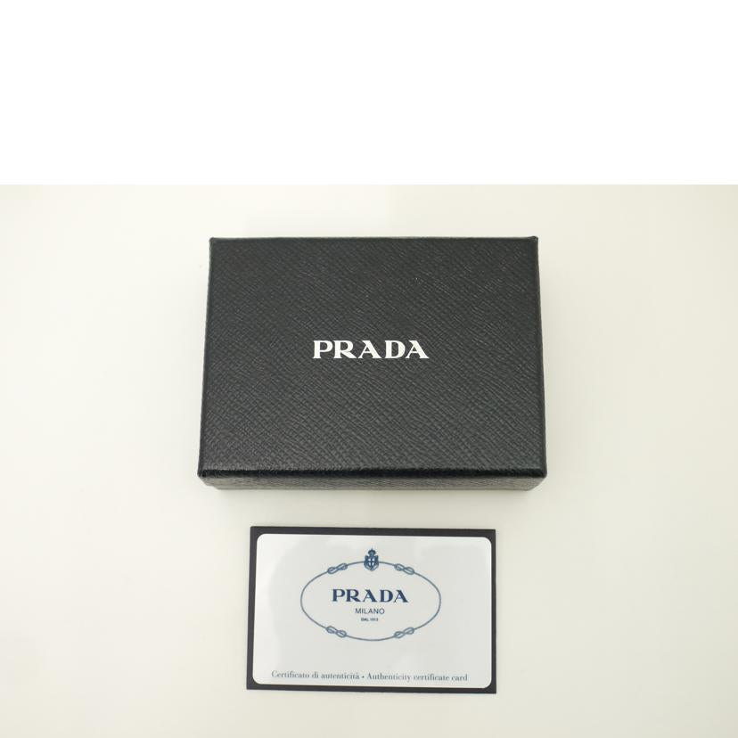 PRADA プラダ/キーリング付き4連キーケース/ブラック/1PG004//181*/Aランク/69
