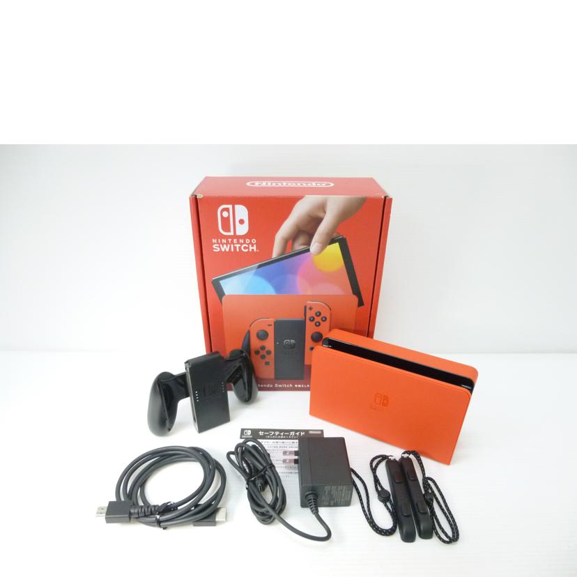 nintendo 任天堂/有機ELモデルスイッチ本体マリオレッド/HEG-S-RAAA//XTJ50774600982/ABランク/88