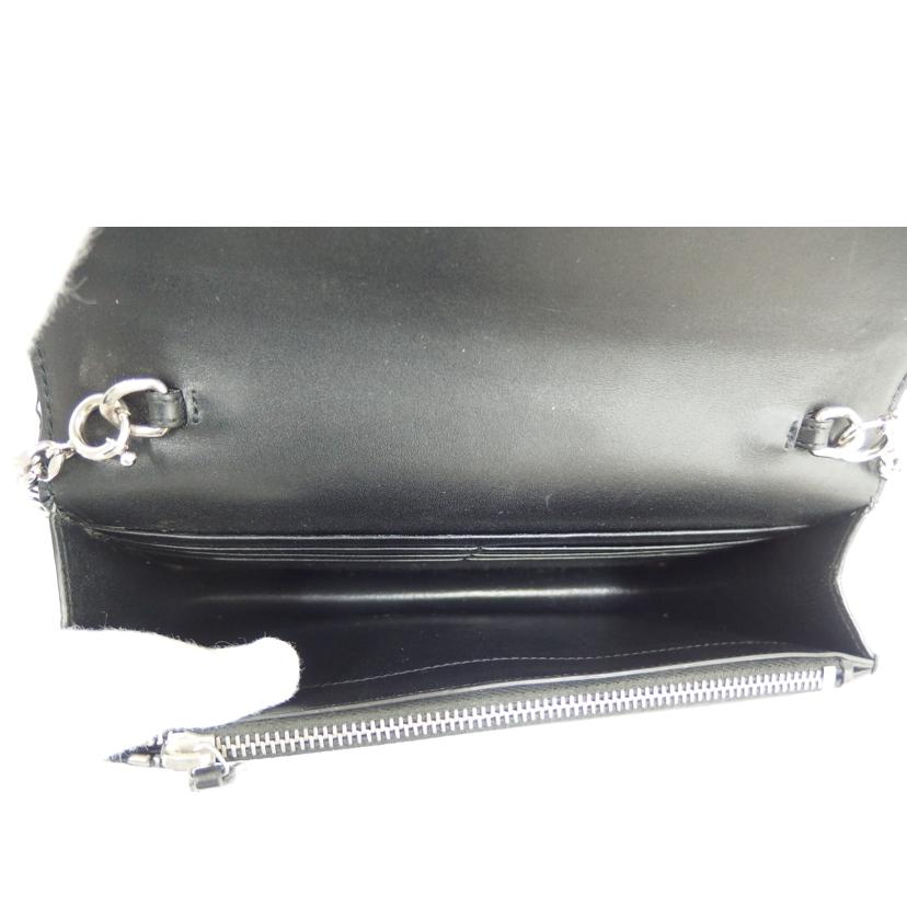 YSL サンローラン/フリンジチェーンウォレット//ABランク/82