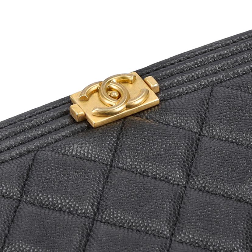CHANEL シャネル/ボーイシャネルチェーンウォレット/キャビアスキン/ゴールド金具//T7J*****/Aランク/75