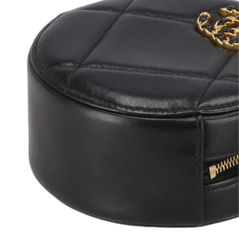 CHANEL シャネル/マトラッセチェーンラウンドポーチ/ラムスキンGD金具//310*****/Aランク/75