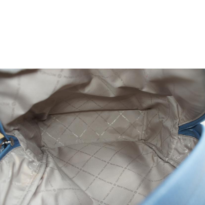 MICHAEL KORS/レザーリュック/デイパックブルー/ポーチ付//Aランク/92