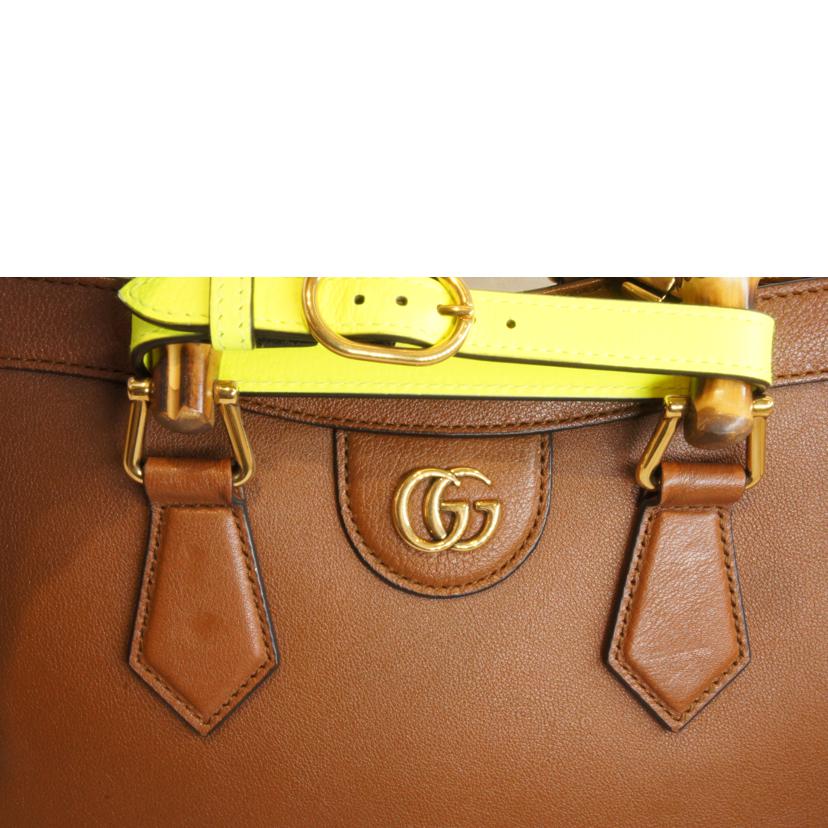 GUCCI グッチ/ダイアナ/バンブーハンドル/GGマーモント/660195//493***/Aランク/92