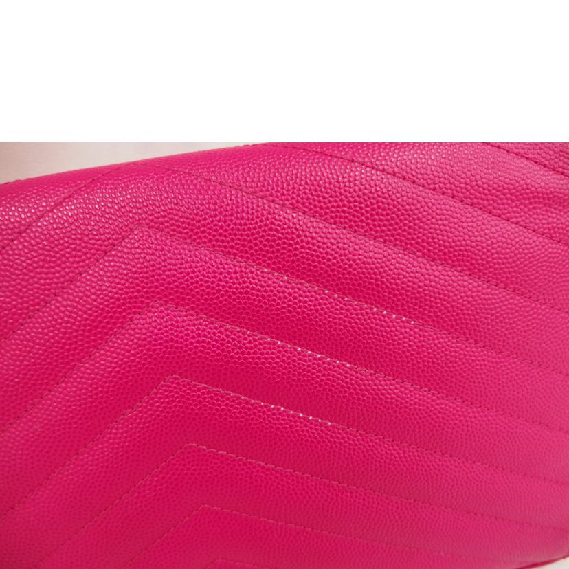 YSL サンローラン/チェーンウォレットショルダー/ピンク//Aランク/82