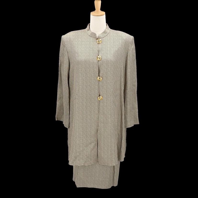 YVES SAINT LAURENT イヴサンローラン/イヴサンローラン/ヴィンテージセットアップ/千鳥格子柄/希少/金ボタン//Aランク/92