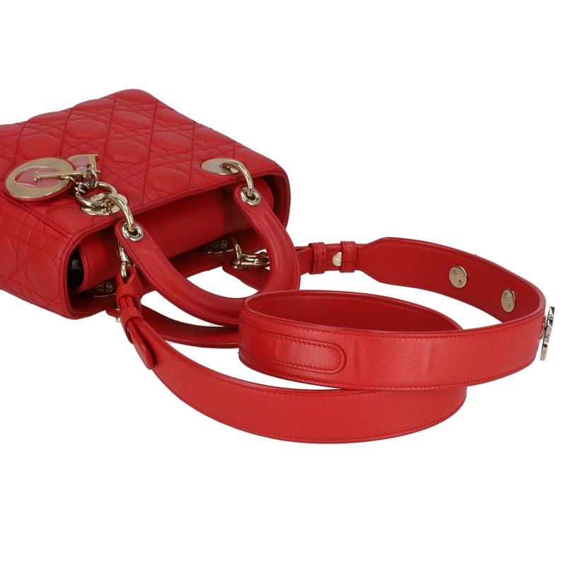 Dior ディオール/レディディオール2WAYショルダーバッグ/レッド//18-*******/SAランク/18