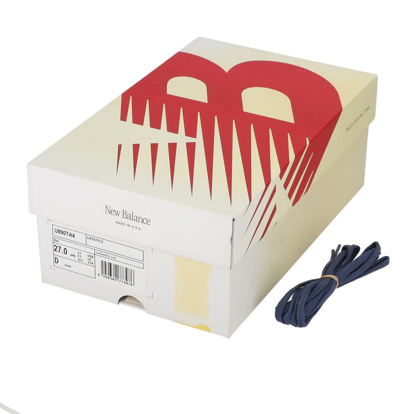 NEW BALANCE ニューバランス/USA製/スエードローカットスニーカー/グレー/U990TA4//196432309672/SAランク/18