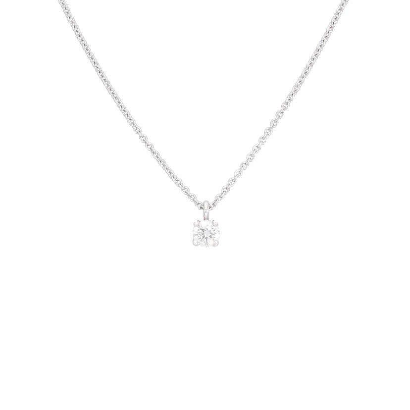 TIFFANY&Co ティファニー/Pt950ダイヤソリティアネックレス 40.5cm/2.6//Aランク/75