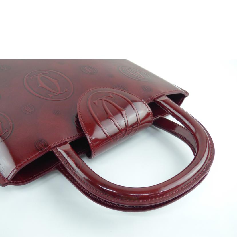 Cartier カルティエ/ハッピーバースデー/ハンドバッグ/ボルドー/L100528//ABランク/64