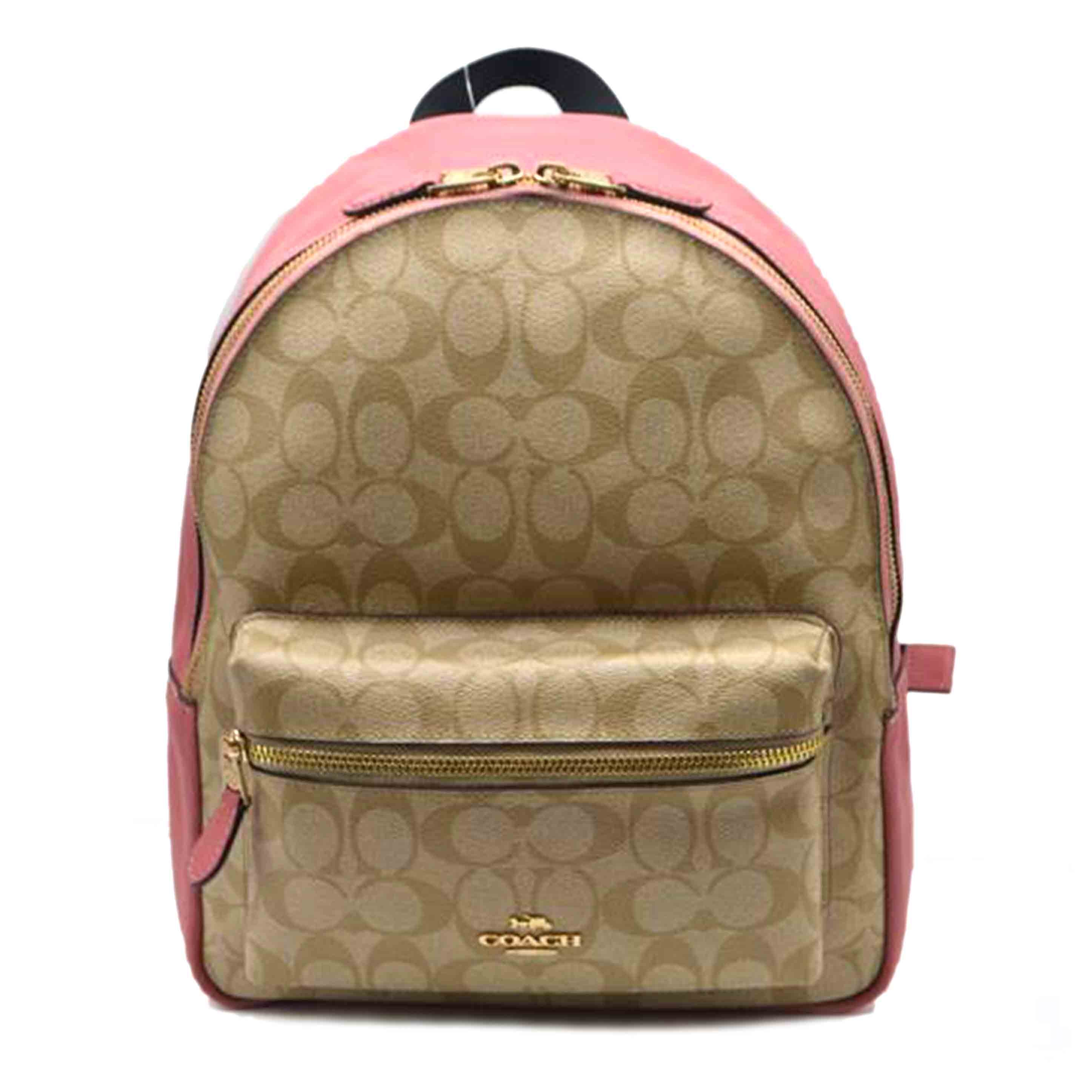 COACH コーチ/シグネチャーチャーリーレザーミディアムバックパック/F32200//F18**/Sランク/89