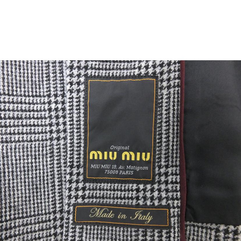 MIUMIU ミュウミュウ/千鳥柄ウールスカート/サイズ42//Bランク/88