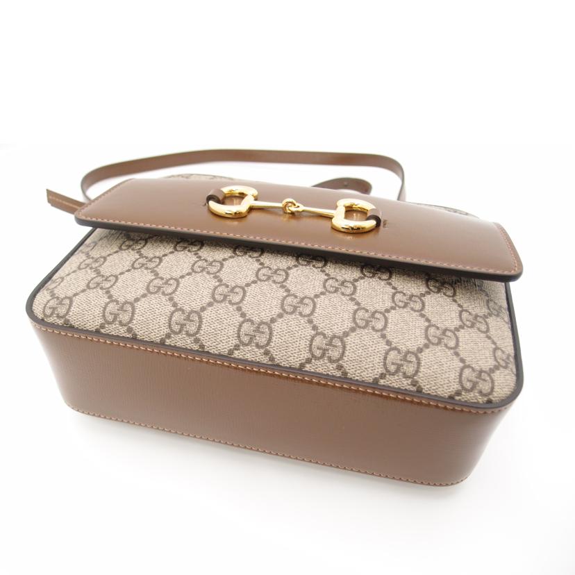 GUCCI グッチ/GGスプリームホースビットショルダー/ブラウン/645454//525***/SAランク/69