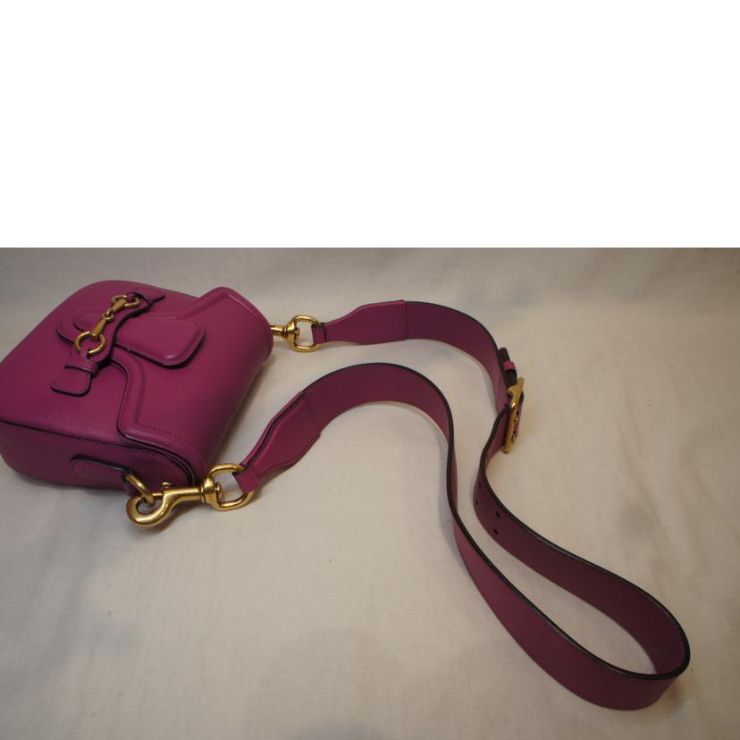 GUCCI グッチ/レザーホースビットショルダーピンク/380574//493***/ABランク/92