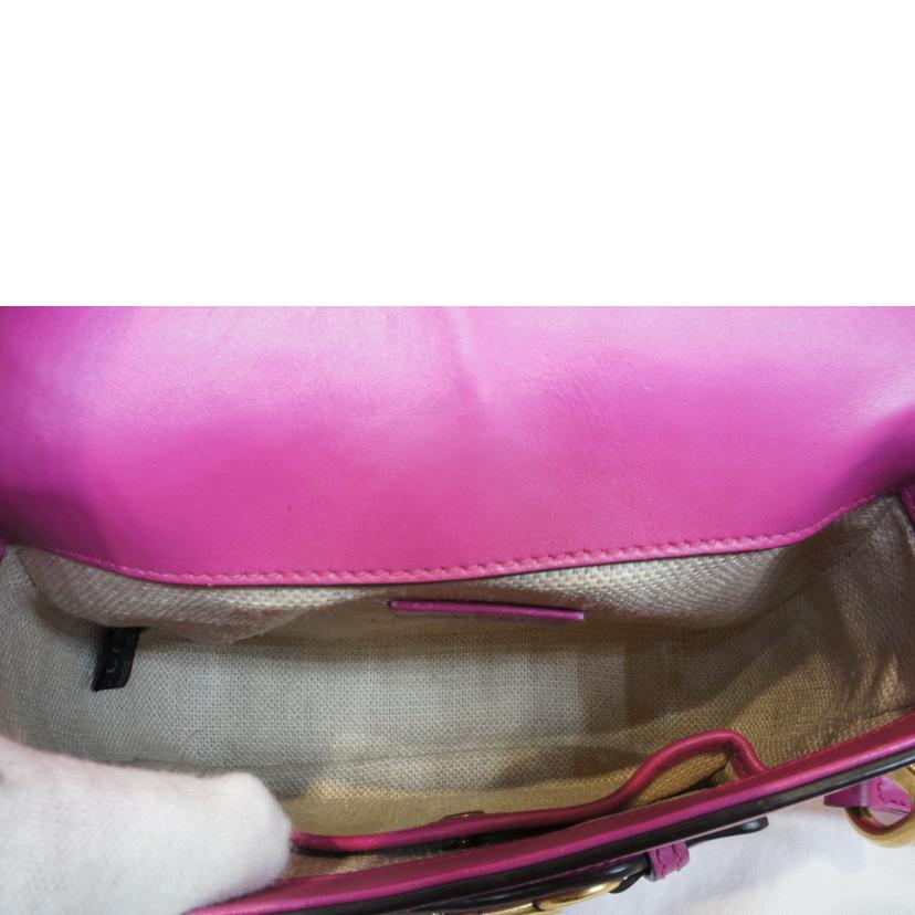 GUCCI グッチ/レザーホースビットショルダーピンク/380574//493***/ABランク/92