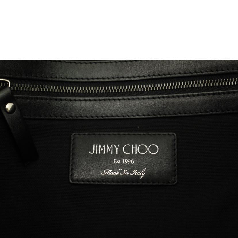 JIMMY CHOO ジーミーチュウ/JIMMY CHOO サイドロゴナイロントート//Aランク/69