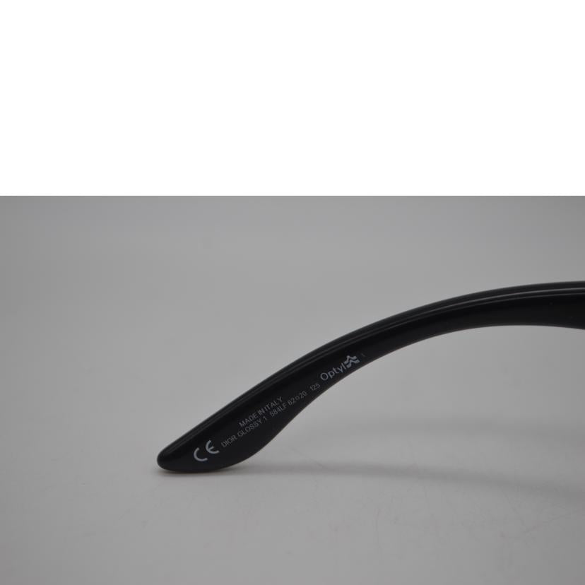 Christian Dior ディオール/グロッシーオーバルサングラス/ブラックフレーム/GLOSSY1 584LF//62 20 125/ABランク/89