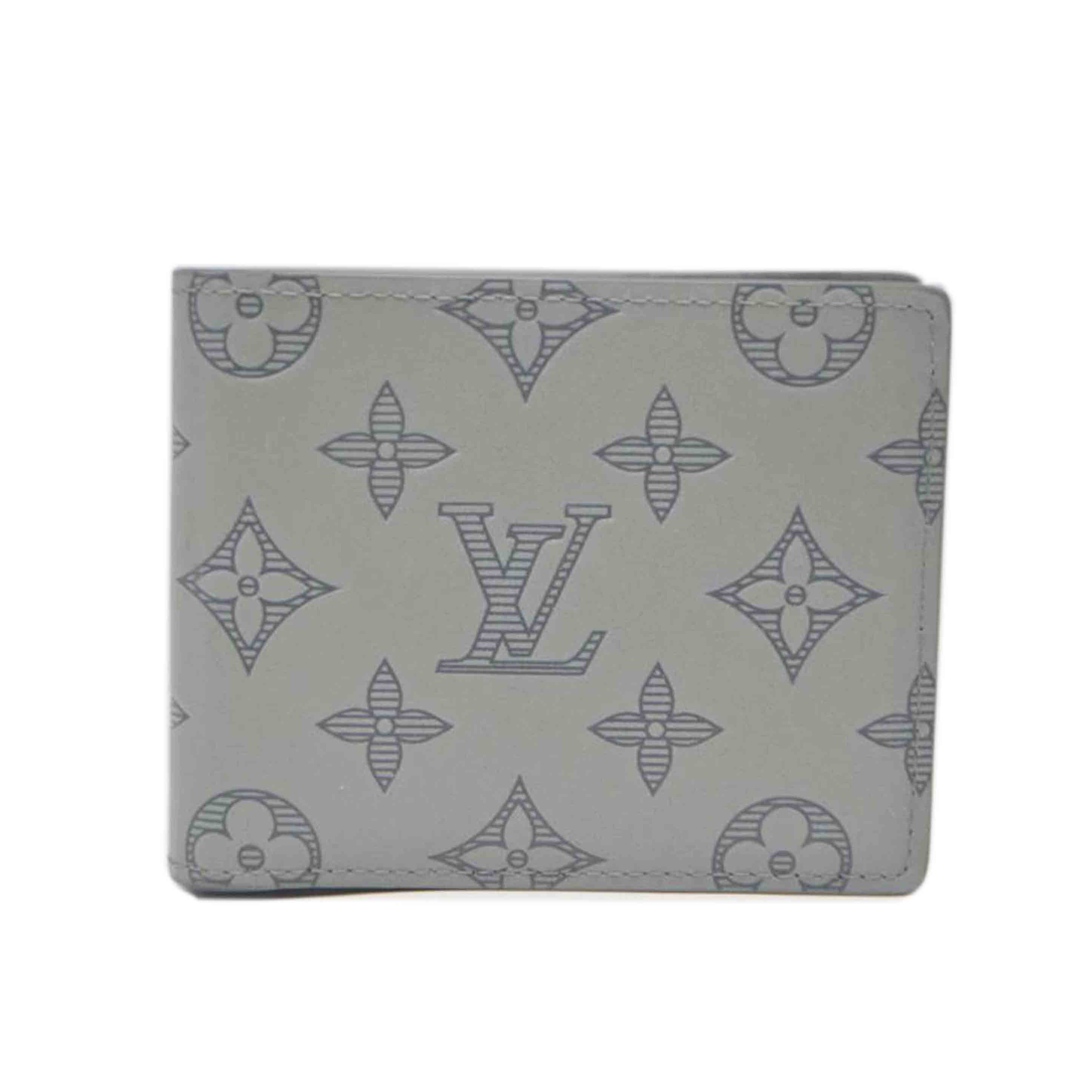 LV ルイヴィトン/ポルトフォイユ・ミュルティプル/モノグラム・シャドウ/グレー/M81383//AR1***/ABランク/89