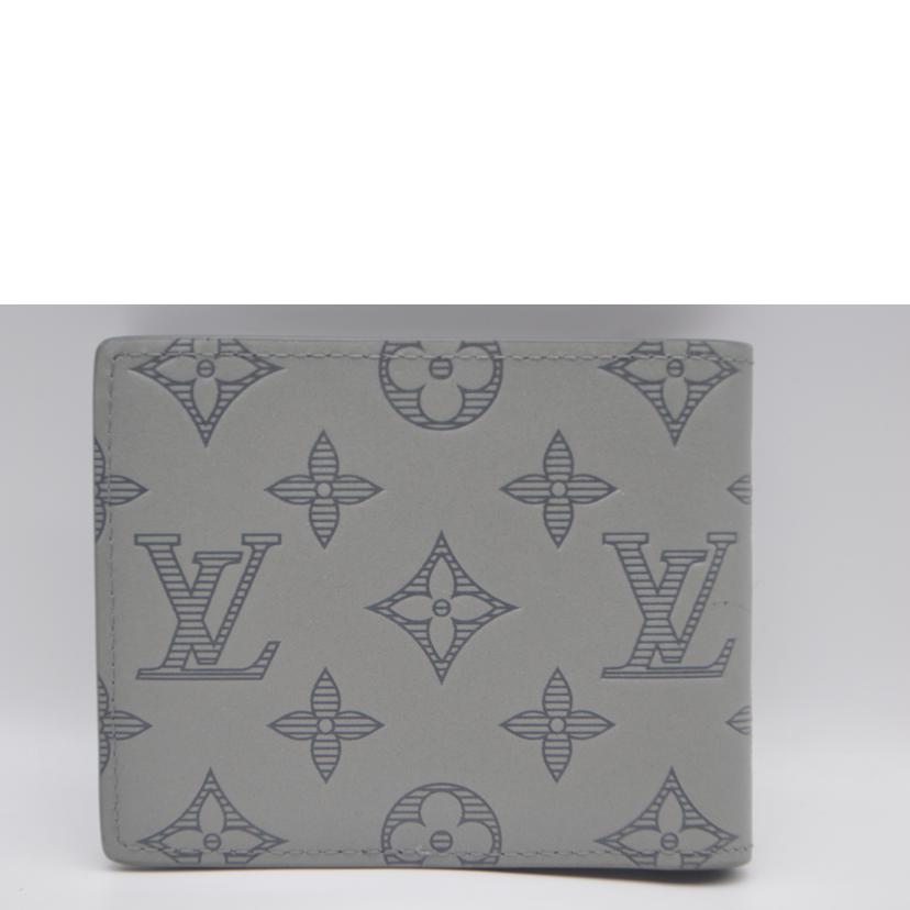 LV ルイヴィトン/ポルトフォイユ・ミュルティプル/モノグラム・シャドウ/グレー/M81383//AR1***/ABランク/89