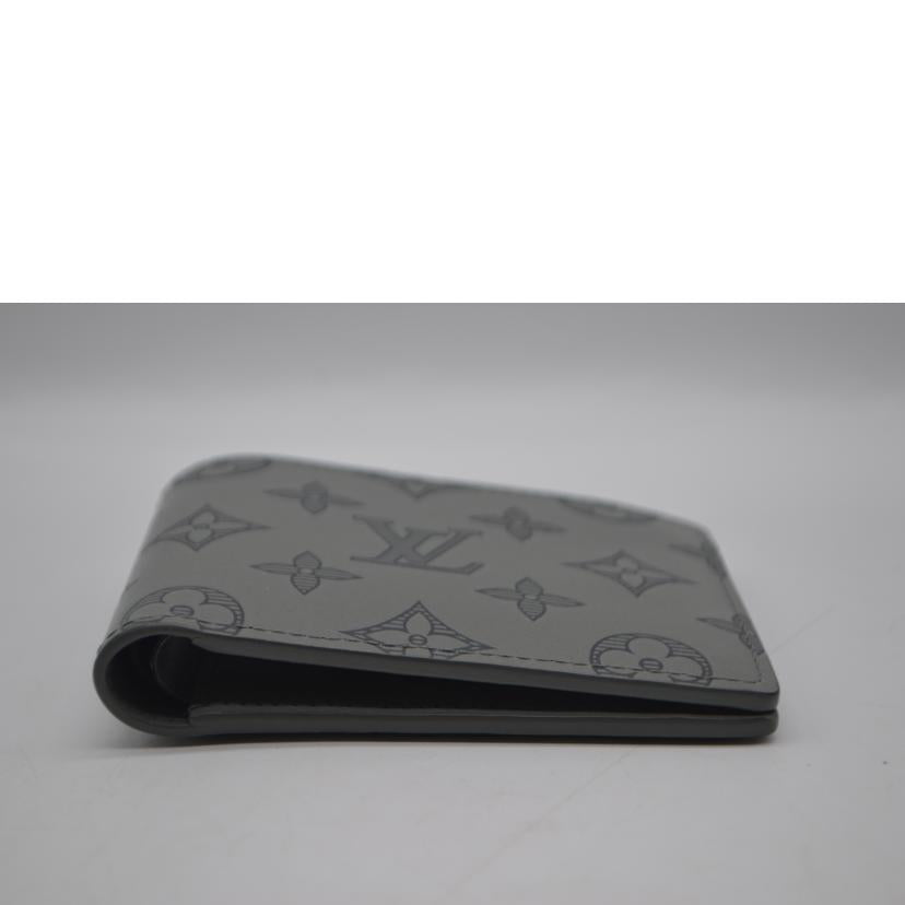 LV ルイヴィトン/ポルトフォイユ・ミュルティプル/モノグラム・シャドウ/グレー/M81383//AR1***/ABランク/89