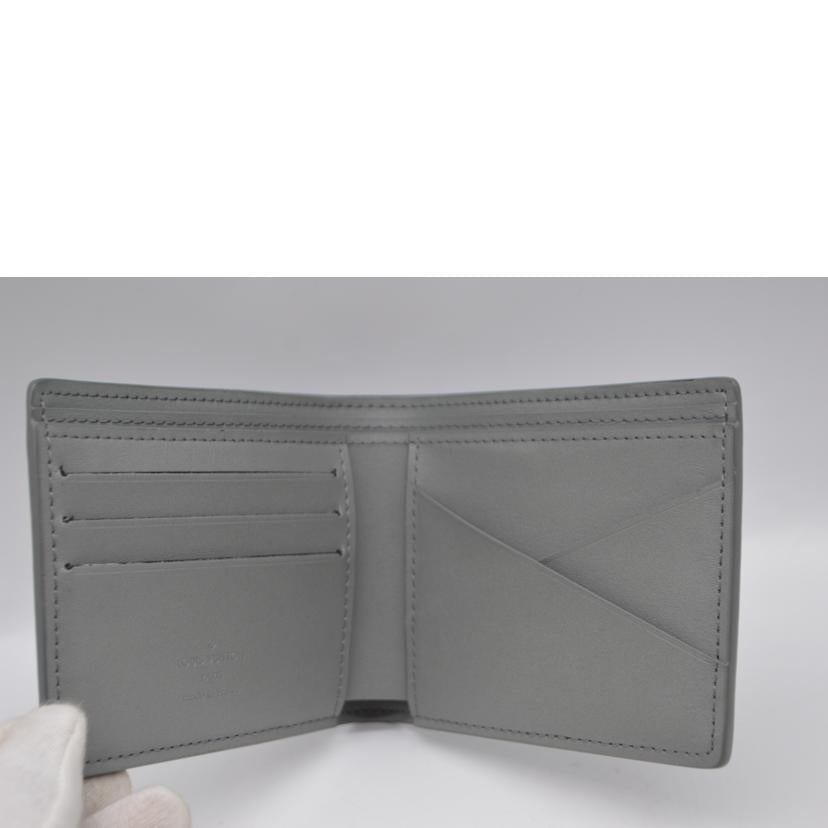 LV ルイヴィトン/ポルトフォイユ・ミュルティプル/モノグラム・シャドウ/グレー/M81383//AR1***/ABランク/89