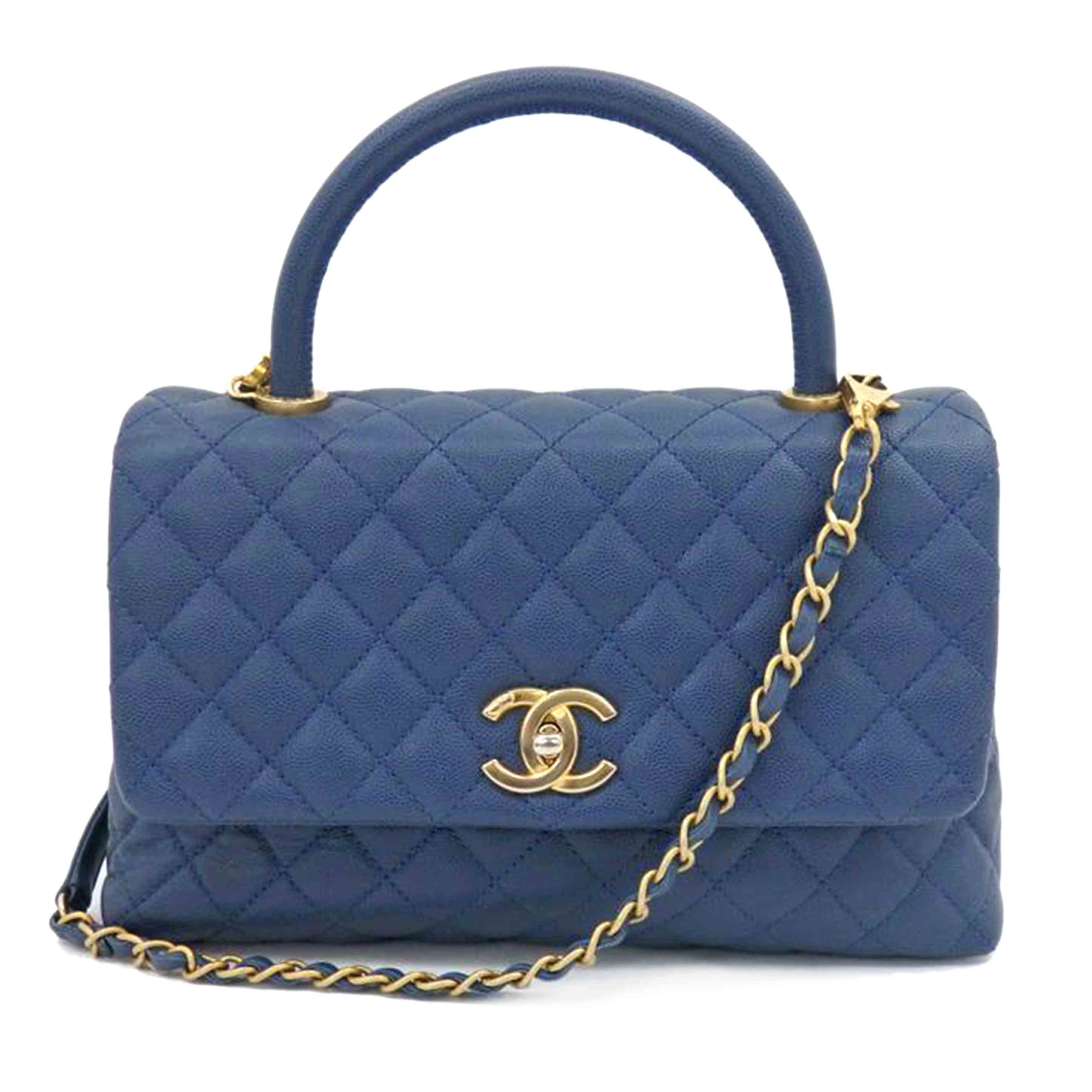 CHANEL シャネル/キャビアスキンマトラッセココハンドルチェーンショルダー/2way/A92991//236*****/ABランク/77