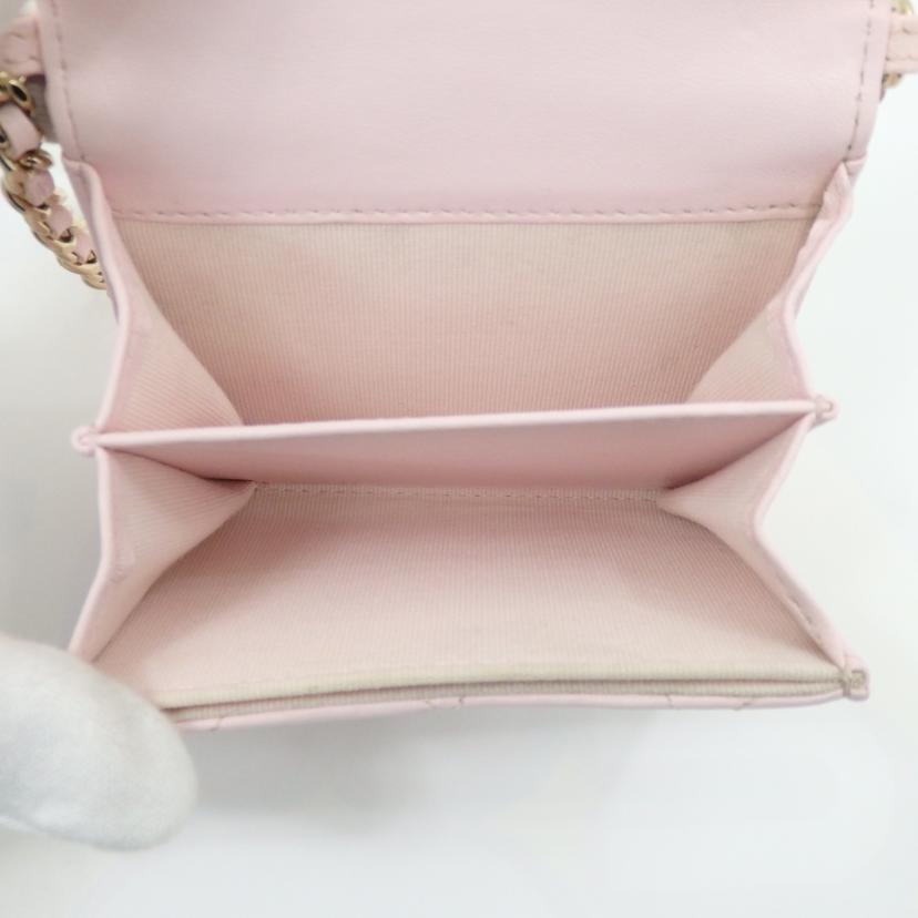 CHANEL シャネル/ミニマトラッセパールチェーンウォレット/AP2583//321*****/Aランク/77