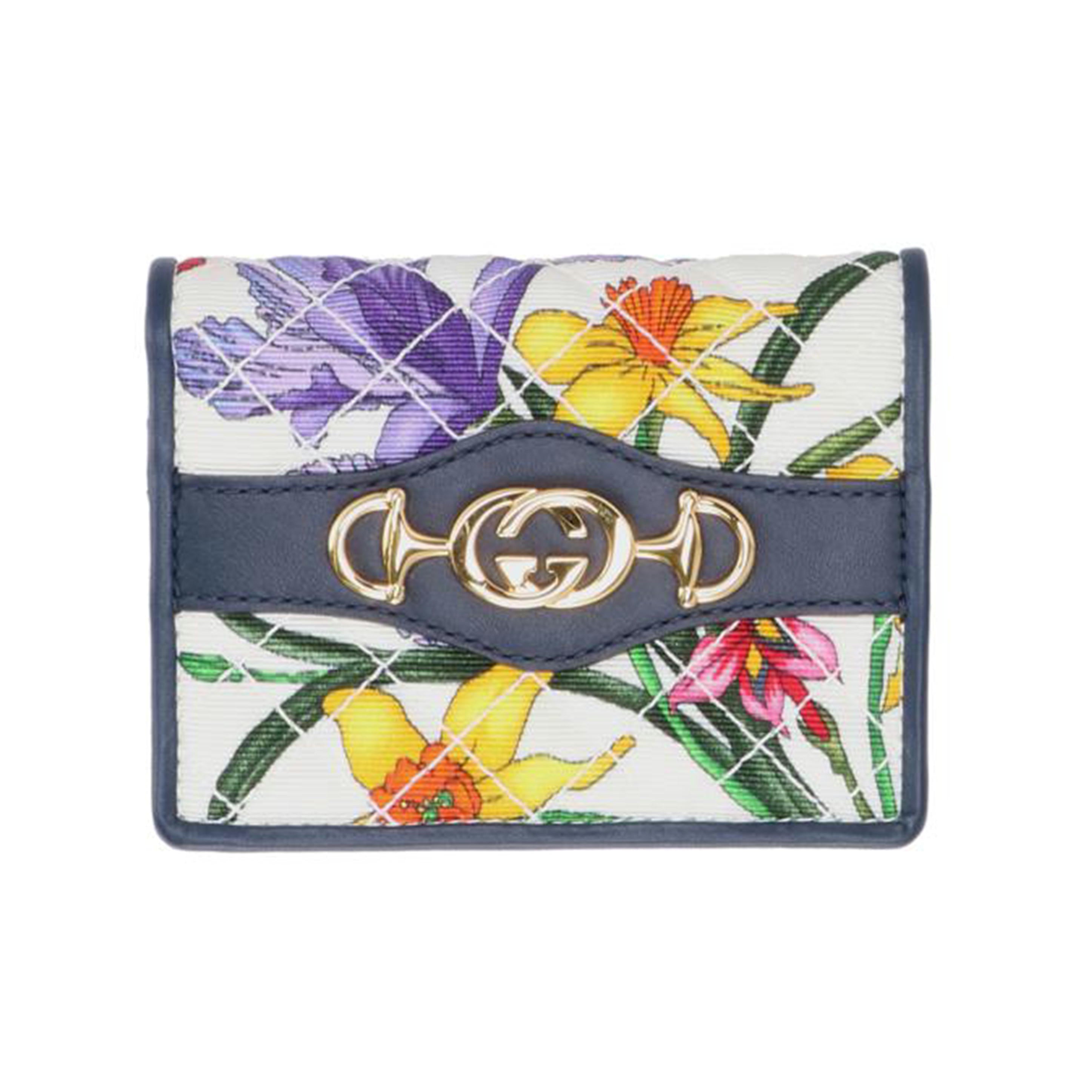 GUCCI グッチ/フローラープリント/二つ折りコンパクトウォレット/536353//095*/Aランク/18